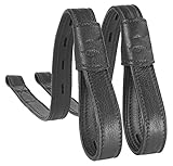 Equinate Slimline Mono Steigbügelriemen Ghost Schwarz 80 cm