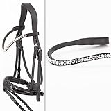 Heinick Trense Performance Schwedisch Lack Abnehmbarer Sperrriemen Zaumhaken ~ Vollblut ~ Auswahl...