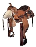 A&M Reitsport Westernsattel Dallas aus Büffelleder Neu, Größe:17 Zoll