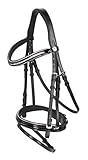 Kerbl 3210489 Trensenzaum Kingston, Schwarz Full, Englisch Komb. Modell
