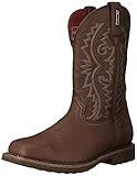 Rocky Boots Herren Cowboy Stiefel RKW0126 Westernreitstiefel Wasserdicht Lederstiefel Braun 42.5 EU