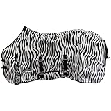 Marengos - Fliegendecke Zebra | feinmaschige Pferdedecke mit Bauch- & Schweiflatz | Schutz vor...