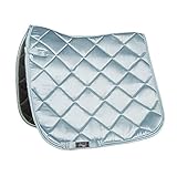 HKM 12545 Bergamo Schabracke grau blau Pony Dressur