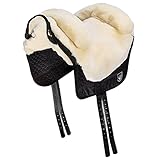 Werner Christ Fellsattel IBERICA Plus baumloser Lammfellsattel im spanischen Stil, Bare-Back-pad,...
