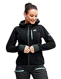 RevolutionRace Trekker Hoodie für Damen, perfekt für Wanderungen und Outdoor-Abenteuer, Black, XS