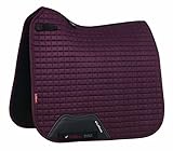 LeMieux Schabracke Dressage Luxury Square Suede in fig