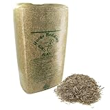 HRB Premium Leinstroh 15 Kg Horse, ca. 150 Liter Volumen, Leinenstroh extrem staubarm, Hanf Einstreu...