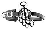 AMKA 3 Ring Barock Hackamore Flexi mit Edelstahl Anzügen und 3 Ringen am Nasenband