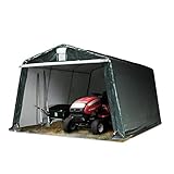 Garagenzelt Carport 3,3 x 4,7 m in dunkelgrün Weidezelt Unterstand Lagerzelt mit PE 450 N Plane und...