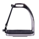 ARBO-INOX® - Sicherheitssteigbügel - Edelstahl - farbige Einlagen und Ringe (Steigbügel 11cm,...