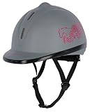 Covalliero Kinder ridehjelm skønhed Vg1, grå, størrelse 52-55 Reithelm, Grau, 52 - 55 cm EU