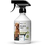 ReaVET Anti Milben-Spray für Hunde, Katzen & Pferde 500ml - Milbenspray mit Soforteffekt gegen...