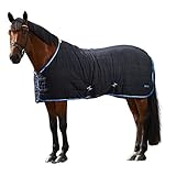 Horze Stalldecke Glasgow 100 g, Unterdecke für Pferde, Übergangsdecke, Blau, 145