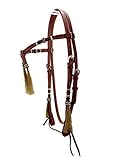 Thor Equine Kopfstück Futurity Tassel Westerntrense, Chesnut (Chestnut, Pony)