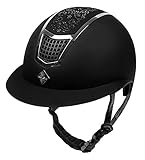 Fair Play Reithelm Quantinum Chic W schwarz Strass -Silber M (56-58)