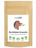 Bio Kräuter Grascobs 3kg Leckerli für Pferde Schafe Nagetiere Heucobs mit 30 verschiedenen...
