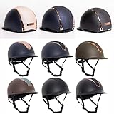 Imperial Riding Reithelm Reitkappe IRHOlania Glitzerstreifen (M-L, Brown matt-Rose)