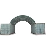 Container Überdachung Contop 6x6 m Lagerhalle Schüttgut Silo Halle Unterstand 2300N PVC grün