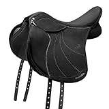 Wintec Sattel Lite Hart D'Lux XL – Unisex – Farben – Schwarz, Sattelgröße – 17,5 cm