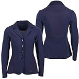 QHP Damen Turniersakko Turnierjacket Novèn mit Mesh-Einsätzen (40, Navy)