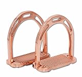 AMKA Steigbügel aus Aluminium in Rosegold 12 cm extraleicht