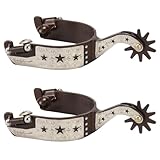 Frdhee West Cowboy Sporen, 2 Stück Pferdesporen Westernsporen Zinklegierung Vintage Herren Sporen...