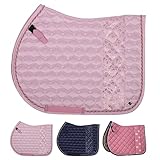 NETPROSHOP Vielseitigkeits Schabracke mit Einhorndruck Shetty blau o pink Maße 48,5 x 44 cm,...