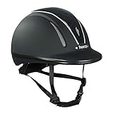 horze Pacific Reithelm Verstellbarer Helm VG1 Defenze, Schwarz/Schwarz(BL/BL), L-XL
