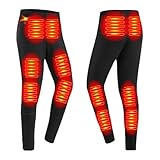 TOVCHEI USB Beheizte Unterwäsche Hose, Outdoor Skifahren Reiten Männer Frauen Smart Beheizte...