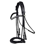 WALDHAUSEN S-Line Kandarenzaum Blackburn Warmblut, schwarz