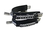 ARBO-INOX Sporenschutz Sporenprotectoren Sporenschmuck Leder Strass QHP Farbe Typ 1