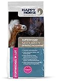 HAPPY HORSE Superfood Security 14kg - Melasse- und Getreidefreies Pferdefutter bei...