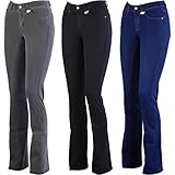 Lazura Damen Jodhpur Reithose Vollbesatz DINA Jeans hellgrau/Asphalt 40