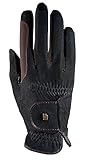 Roeckl Sports Reithandschuh Malta, Turnier Sommer Handschuh, Schwarz/Mokka 7.5