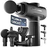 HELDENWERK Massagepistole inkl. 6 Massageköpfen & 3200 U/min I Muskel Massage-Gun mit USB-C...