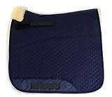 Engel Reitsport Lammfell Schabracke Half Lined SCHABRA1-D-MAR-MED Steppstoff Marineblau Fell med....