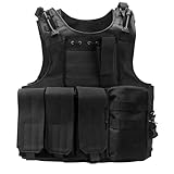 ChicSolis Plattenträger Taktische Weste Schutzweste Outdoor - Airsoft Weste Einstellbare Tactical...