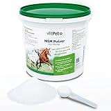 VitPet+ MSM Pferd – Premium MSM Pulver für Pferde im 1,8 kg Eimer inkl. Dosierlöffel...