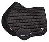 LeMieux Loire Classic Satin Close Contact Square Black Sattelauflage, Schwarz, Large