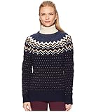 Fjällräven Damen Övik Knit Sweatshirt, per pack Blau (Dark Navy 555), X-Large (Herstellergröße:...