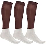 Kingsland Turniersocken Classic Unisex Braun 3er Pack leicht formbeständig und bequem (Braun,...