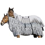 Riding World - Ekzemerdecke Zebra | Fliegendecke mit abschwitzender Wirkung | Pferdedecke mit...