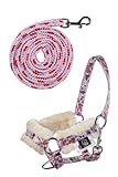 HKM Hobby Horse Halfterset - Halfter & Strick - Flower Print