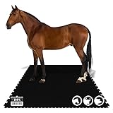 KARAT Puzzle Stallmatte aus Gummi - 182 x 122 cm - wasserdichte Gummimatte mit Drainage für Stall,...