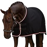 EQUILYX® Abschwitzdecke Pferd [perfekte Passform] Fleecedecke Stalldecke Transportdecke wärmend...
