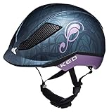 KED Pina M Nightblue matt - 51-56 cm - inkl. RennMaxe Sicherheitsband - Fahrradhelm Reithelm...