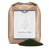 Krauterie Spirulina Alge für Pferde in Spitzenqualität (500 g) - Artgerechtes Einzelfuttermittel...