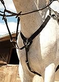 Rhinegold 0 V-Check Elasticated Breastplate-Full-Black Vorderzeug, Schwarz, Volle Größe