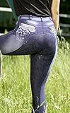 Tysons Breeches Jeans Reithose Reiterhose Jeansreithose Salina Silicon Grip Vollbesatz + Stick +...