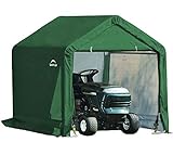 ShelterLogic Folien Zeltgarage Gerätehaus | Grün | 180x180x180 cm